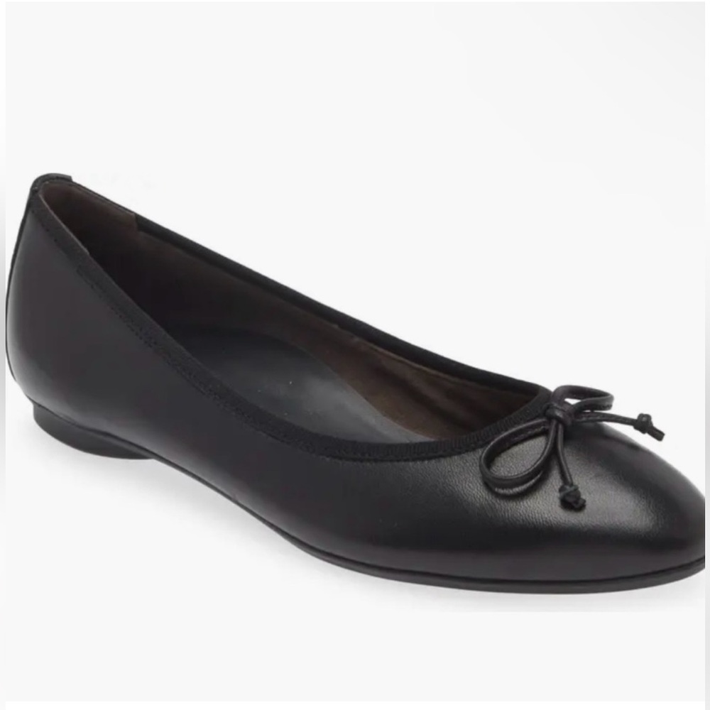 Paul Green Ursula Ballet Black Leather Flat - Picture 3 of 7